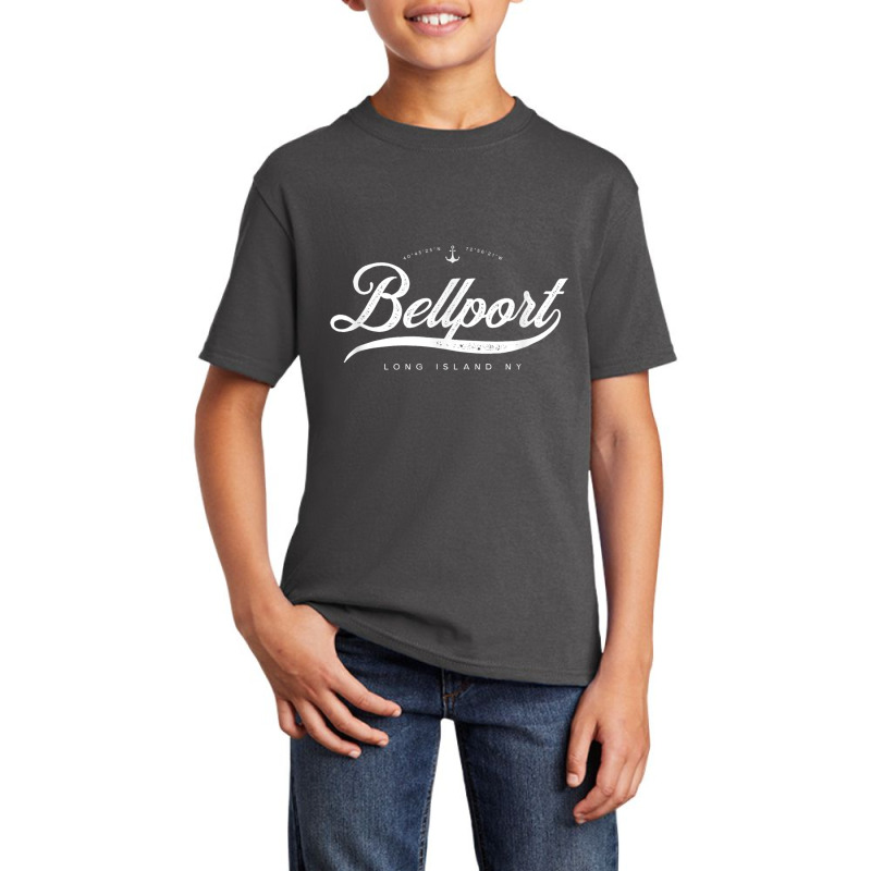 Bellport Long Island New York Vintage Retro T Shirt Basic Youth T-shirt by cm-arts | Artistshot