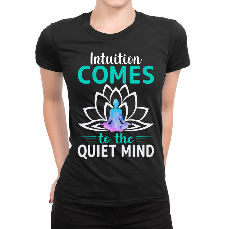 Vector Intuition Comes To The Quiet Mind Ladies Fitted T-Shirt by Kenneth Rorer | Artistshot