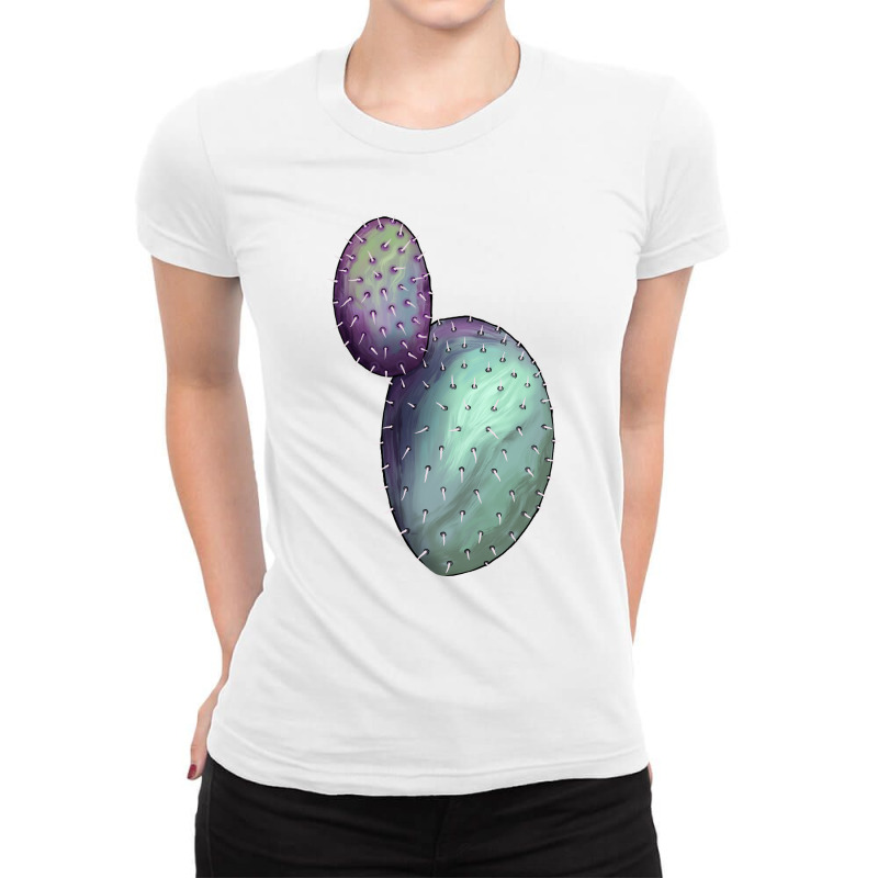 Opunthia Santa Rita Cactus Ladies Fitted T-Shirt by LillyAllenDesigns | Artistshot