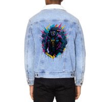 Cool Punk Spider Jacket Unisex Sherpa-lined Denim Jacket | Artistshot