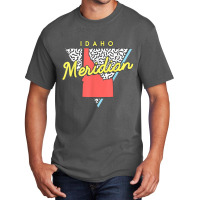 Meridian Idaho T Shirt Retro Id Apparel Souvenir Basic T-shirt | Artistshot