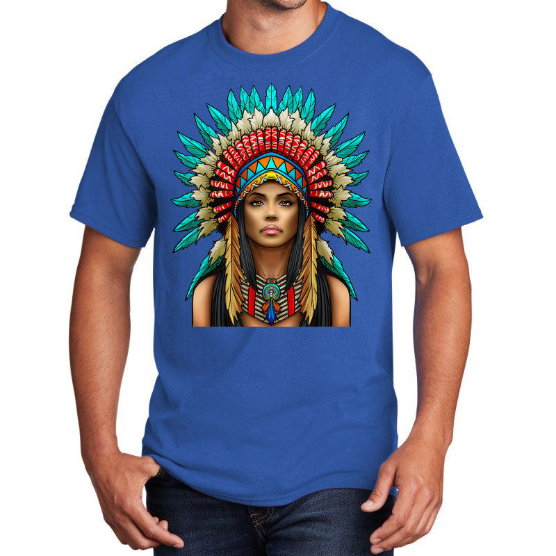 Native American Woman Indian Warrior For Women T Shirt Basic T-shirt | Artistshot