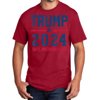 Trump 2024   Save America Again   Pro Trump Basic T-shirt | Artistshot