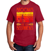 Womens Brooms Are For Beginners Bicycle Shirt Witch Halloween 2022 V N Basic T-shirt | Artistshot