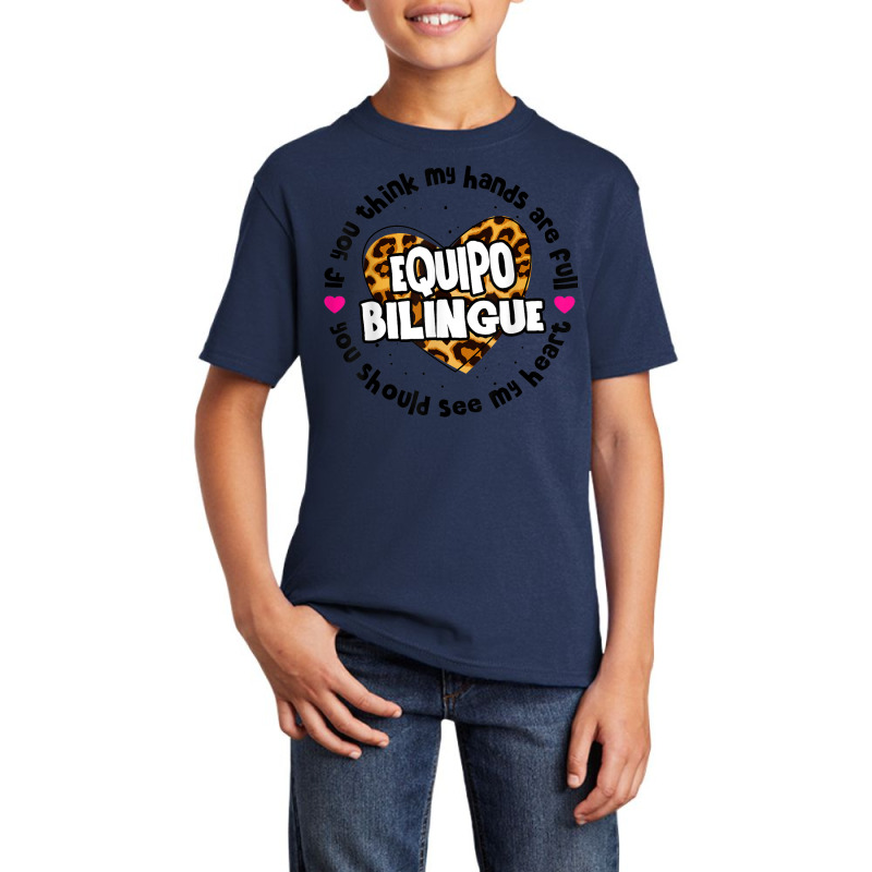 Equipo Bilingue Spanish Bilingual Team Squad Back To School Basic Youth T-shirt by Fashzilla | Artistshot