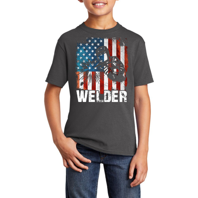 Welder Grunge Distressed, Welder Grunge Distressed Vintage, Welder Gru Basic Youth T-shirt by cm-arts | Artistshot