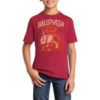 Halloween Is My Religion - Pumpkin Skull Gift Basic Youth T-shirt | Artistshot