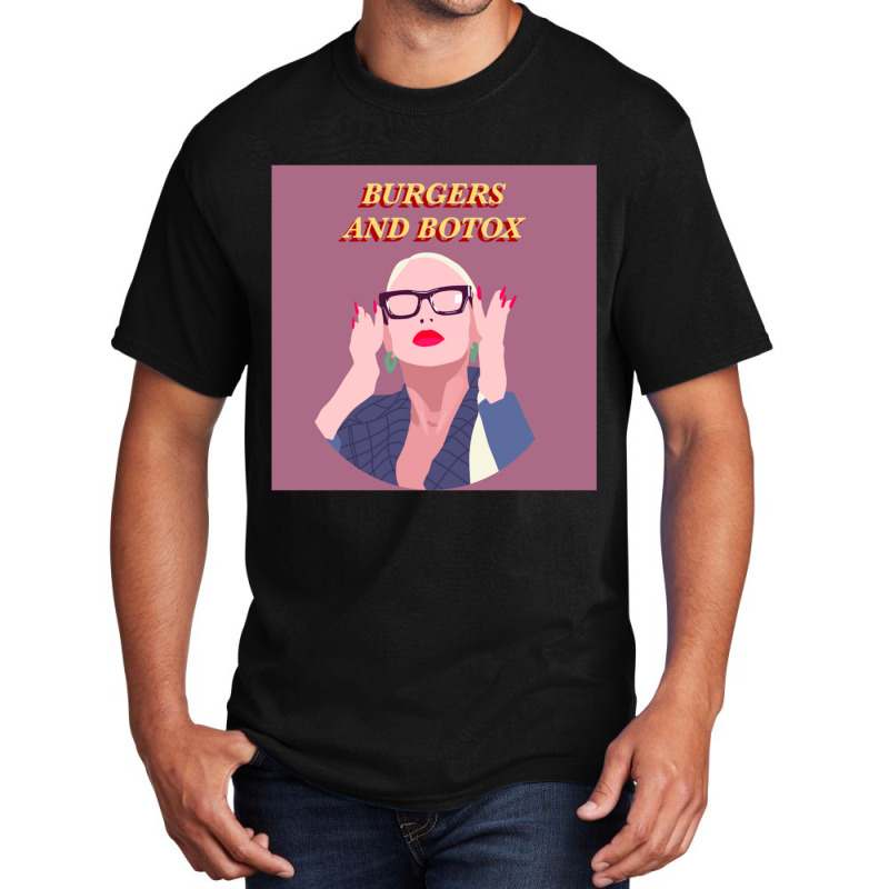 Selling Sunset Christine Quinn - Burgers And Botox - Oppenheim Group Basic T-shirt | Artistshot