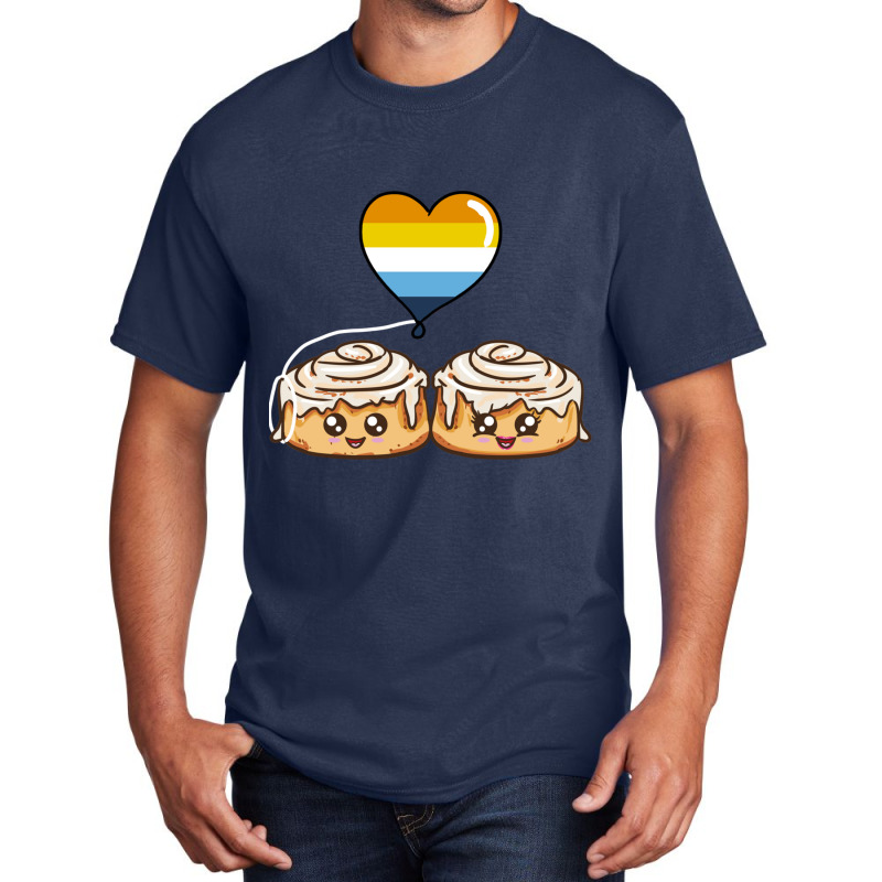 Cinnamon Roll Couple Aroace Pride Basic T-shirt | Artistshot