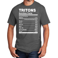 Tritons Nutrition Facts College University T Shirt Basic T-shirt | Artistshot