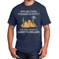 Why Are There Pyramids In Egypt  Funny Pyramids England Saying Basic T-shirt | Artistshot