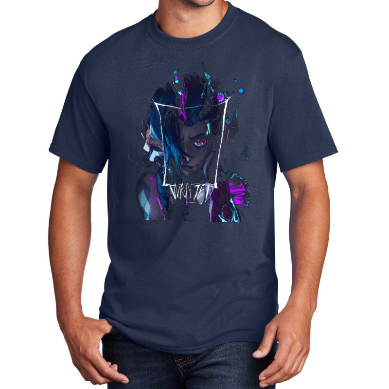 Arcane Wanted Jinx, Arcane Wanted Jinx Art, Arcane Wanted Jinx Vintage Basic T-shirt | Artistshot