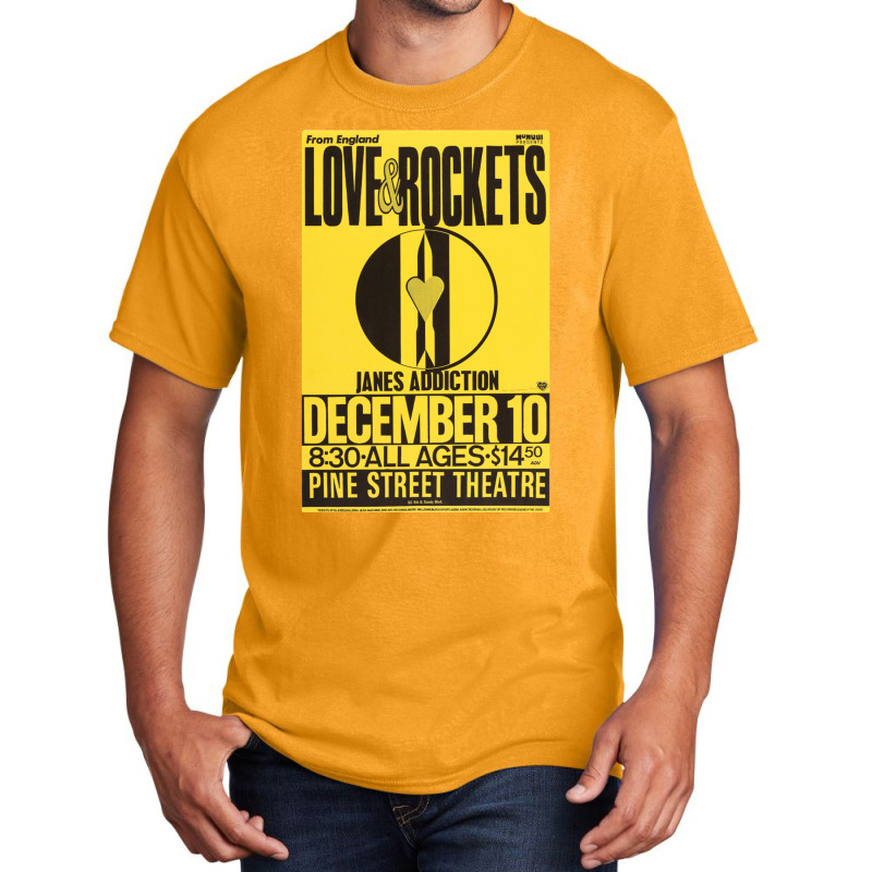 For Mens Womens Love And Rockets Jane_s Addiction Music Vintage Retro Basic T-shirt by cm-arts | Artistshot