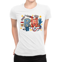 Rn Registered Nurse 4th Of July Ladies Fitted T-shirt | Artistshot