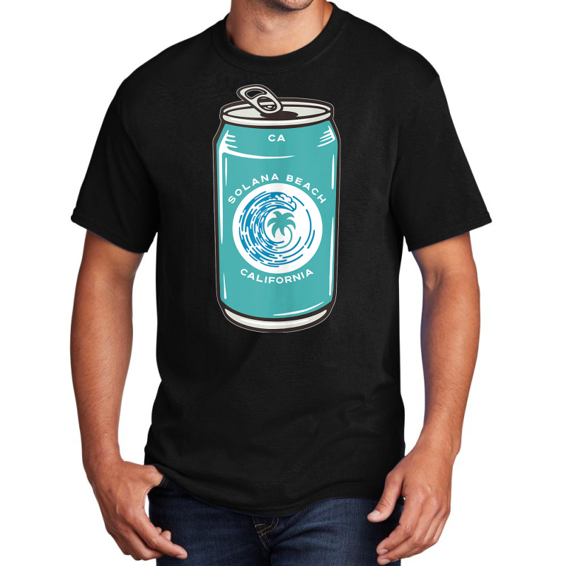 Solana Beach California Ca Beer Soda Pop Drinking Souvenir Tank Top Basic T-shirt by cm-arts | Artistshot