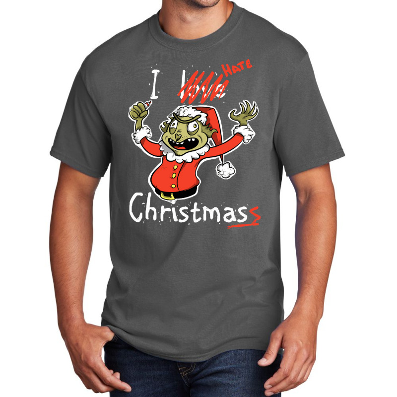 Grinch Hates Christmas, Grinch Hate Christmas, Grinch Hates, Christmas Basic T-shirt by SHKUNLUD | Artistshot