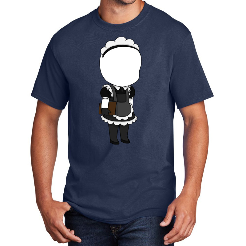 Slenderman Maid Chibi Basic T-shirt | Artistshot