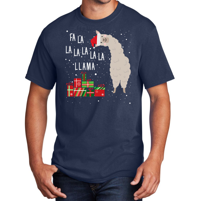 Fa La La Llama   Llama Christmas  Women Men Kids Basic T-shirt | Artistshot