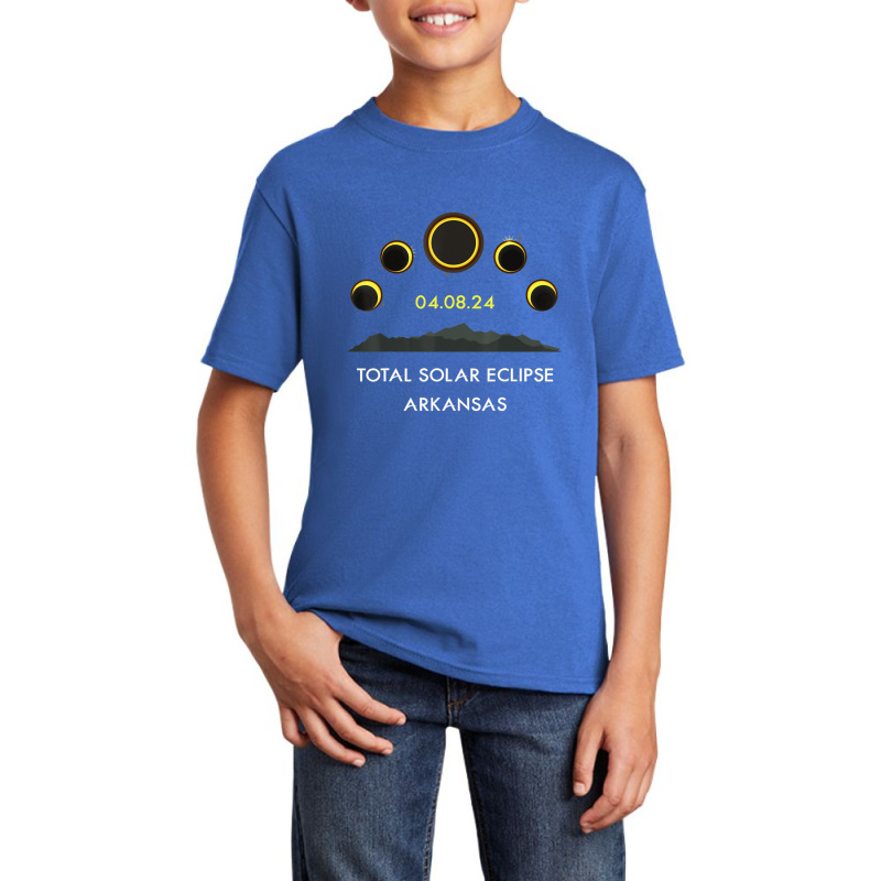 America Totality 04 08 24 Total Solar Eclipse 2024 Arkansas Basic Youth T-shirt by cm-arts | Artistshot