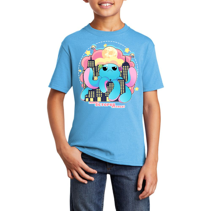 Angry Octopus Attack, Angry Octopus, Attack, Funny Angry Octopus, Angr Basic Youth T-shirt by SHOPTTTTR5 | Artistshot