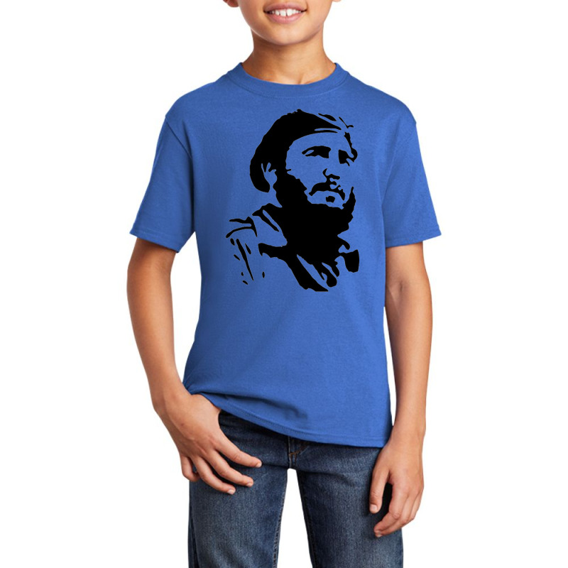 Fidel Castro Cuba Revolution (2) Basic Youth T-shirt by Carrieritt | Artistshot