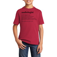 Audiologist Noun Definition Hearing Expert Miracle Worker T Shirt Basic Youth T-shirt | Artistshot