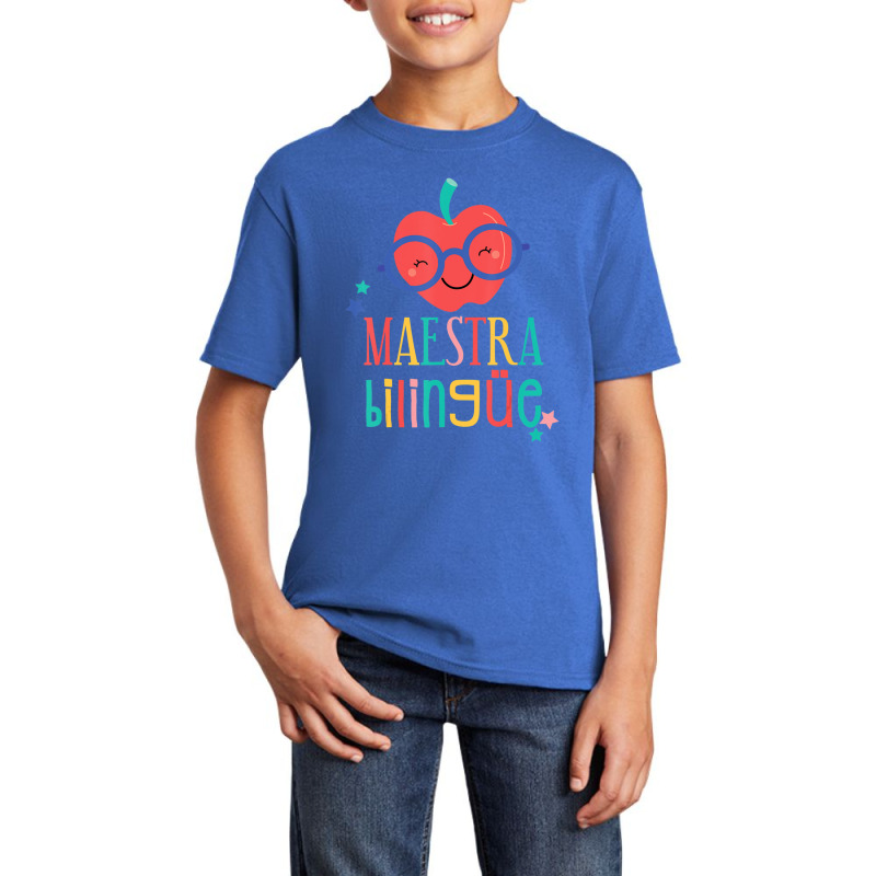 Cute Maestra Bilingue Bilingual Teacher Basic Youth T-shirt by kentuckykonpha9 | Artistshot