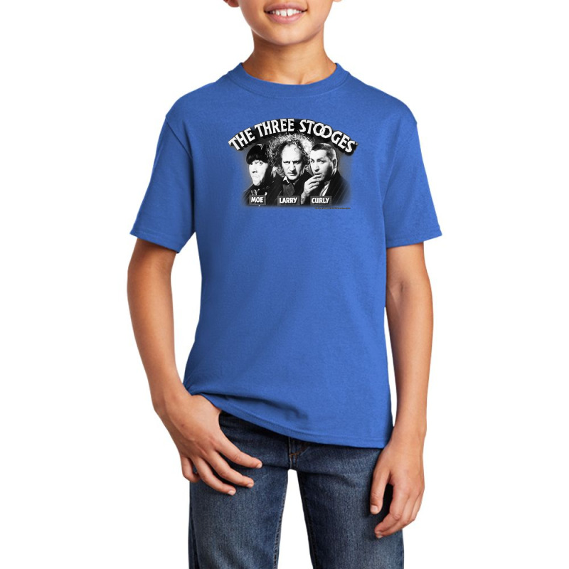 Tts- The Three Stooges Opening Credits Basic Youth T-shirt by Kanmosrin52 | Artistshot