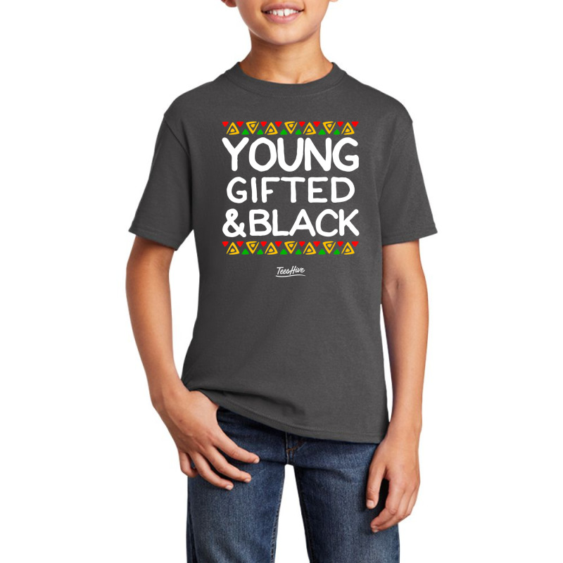 Young Gifted And Black History Month Afrocentric Basic Youth T-shirt by laughingtuy | Artistshot