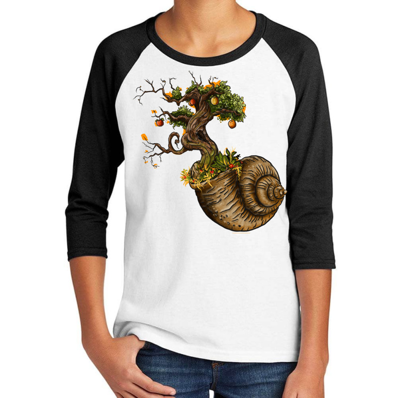 Snail Shell Tree Youth 3/4 Sleeve by deepbox | Artistshot