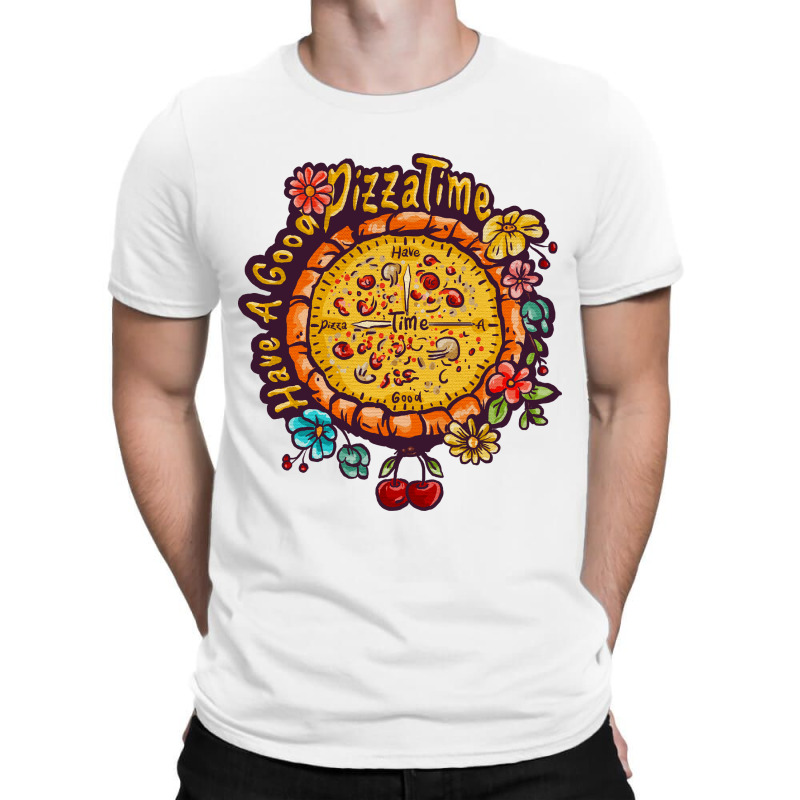 Custom Pizza O'clock T-shirt By Deepbox - Artistshot