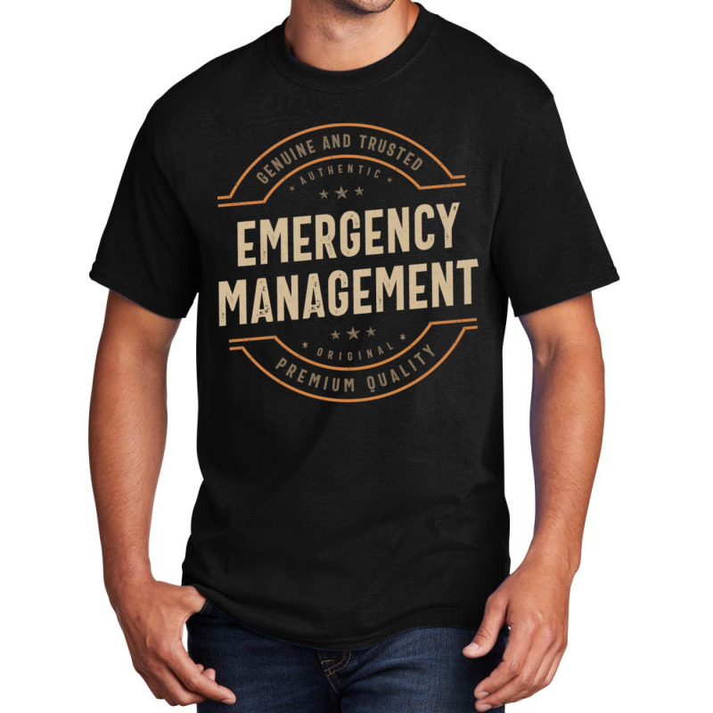 Funny Emergency Management Job Occupation Basic T-shirt | Artistshot