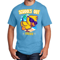 Schools Out Forever, Funny Duck Summer Vacation Teacher Basic T-shirt | Artistshot