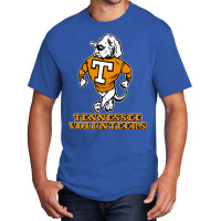 Vintage Tennessee Vols Mascot - Front And Back Design Basic T-shirt | Artistshot