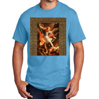 St. Michael Archangel By Guido Reni Basic T-shirt | Artistshot