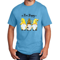 Bee Happy Bee Gnome Spring Basic T-shirt | Artistshot