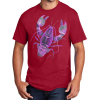 Aqua Purple Colored Lobster Basic T-shirt | Artistshot