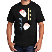 Oy Oy Oy Jewish Santa Funny Hanukkah Pajamas Top Gifts Basic T-shirt | Artistshot