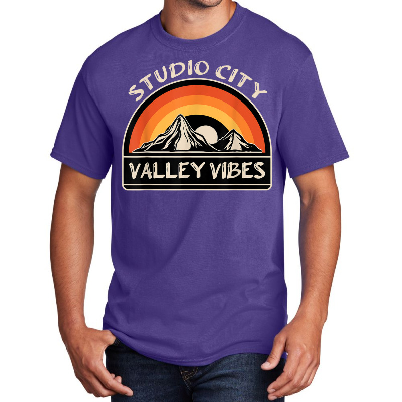 Studio City San Fernando Valley Vibes California Los Angeles Basic T-shirt by Queens | Artistshot