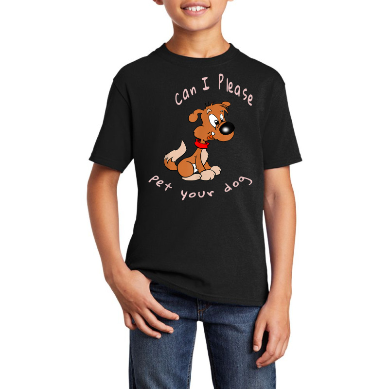 Petting Dog Variation 3 Basic Youth T-shirt by Orchid | Artistshot