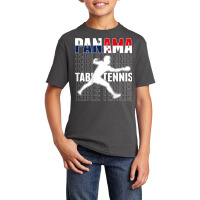 Panama Table Tennis Fans Jersey Panamanian Flag Ping Pong Basic Youth T-shirt | Artistshot