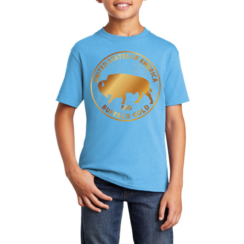 Buffalo Gold Native American, Buffalo Gold Native American Art, Buffal Basic Youth T-shirt by SHOPTYU | Artistshot