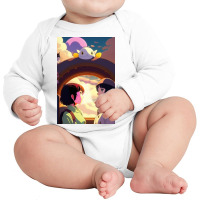 Studio Ghibli's Howl's Moving Castle Hauru No Ugok Long Sleeve Baby Bodysuit | Artistshot