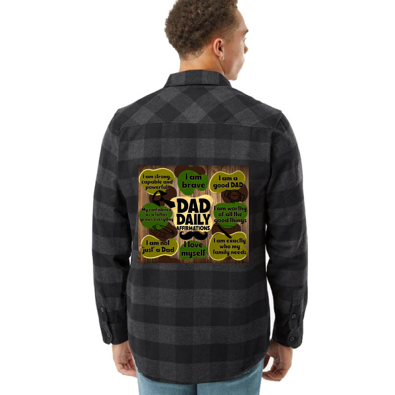 Dad Daily Affirmations Flannel Shirt | Artistshot