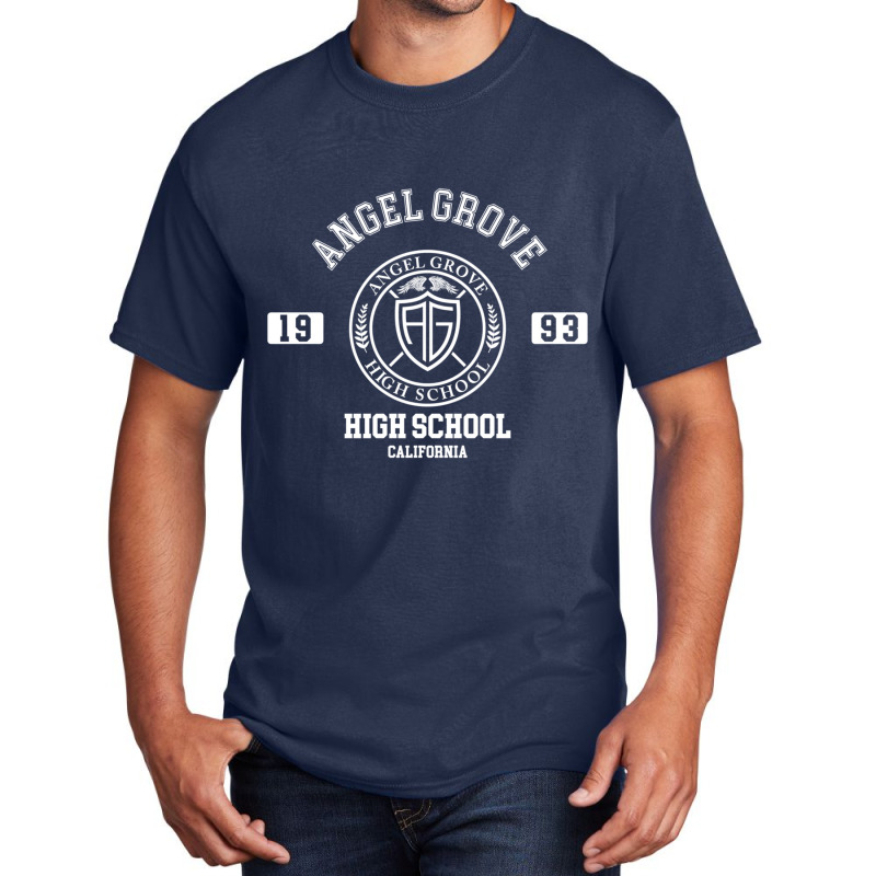 Angel Grove High Basic T-shirt by cm-arts | Artistshot