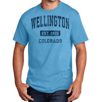 Wellington Colorado Co Vintage Athletic Sports Design Basic T-shirt | Artistshot