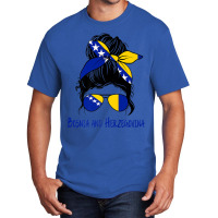 Bosnian Girl Bosniaks Girl Bosnia And Herzegovina Woman Flag Premium T Basic T-shirt | Artistshot