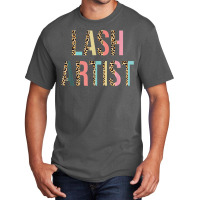 Lash Artist Lashes Eyelashes Leopard Lash Artist T Shirt Basic T-shirt | Artistshot