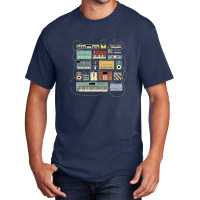 Electronic Musician Synthesizers And Drum Machine Dj Basic T-shirt | Artistshot