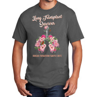 Womens Lung Transplant Survivor Organ Donation Saves Lives Floral V Ne Basic T-shirt | Artistshot